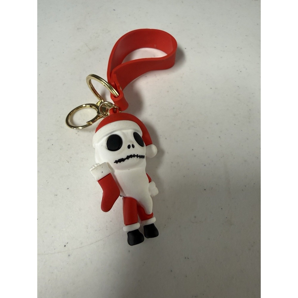 Nightmare Before Christmas Keychain Jack The Pumpkin King As Santa